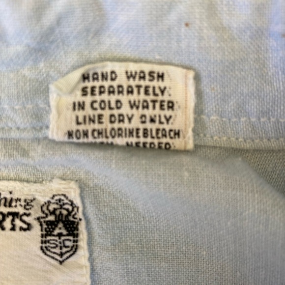 ASC International Clothing Andrew Sports Oversized Topstitch Denim Blouse - Picture 11 of 12